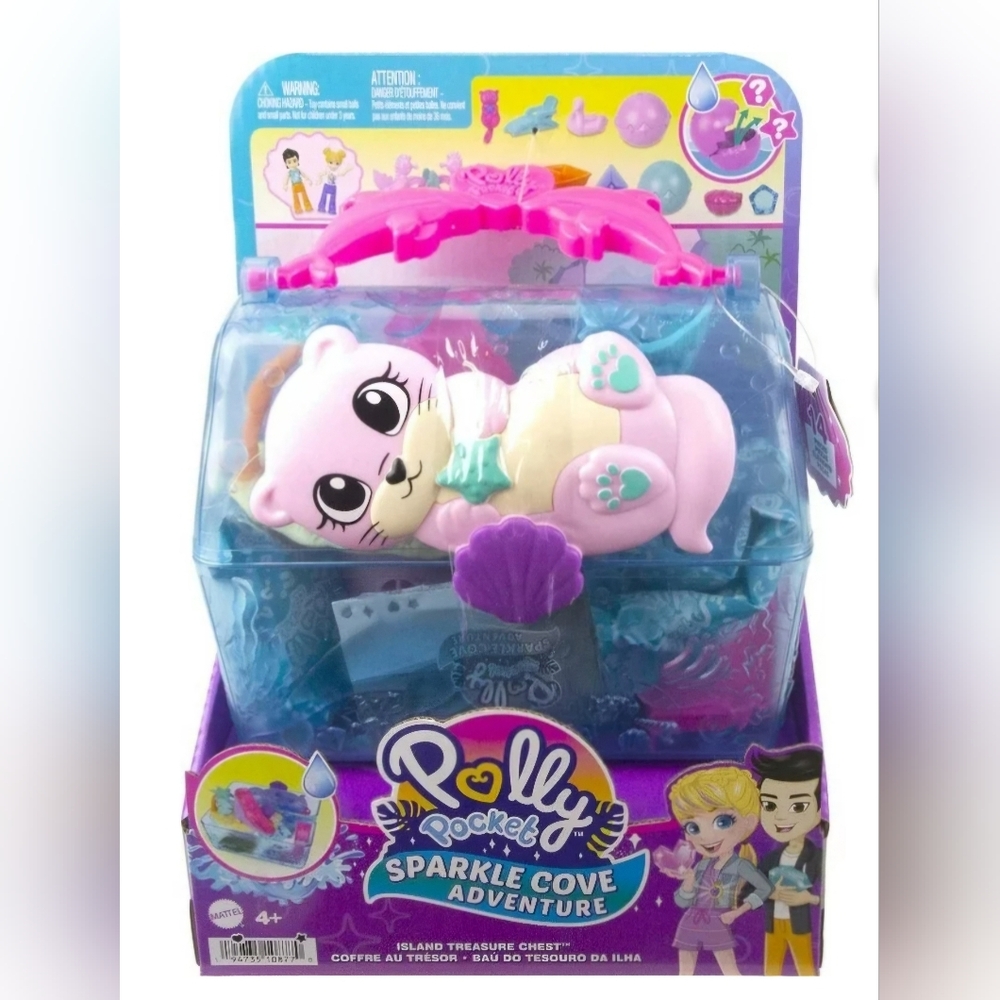 Polly Pocket Sparkle Cove Adventure Island Treasure Chest